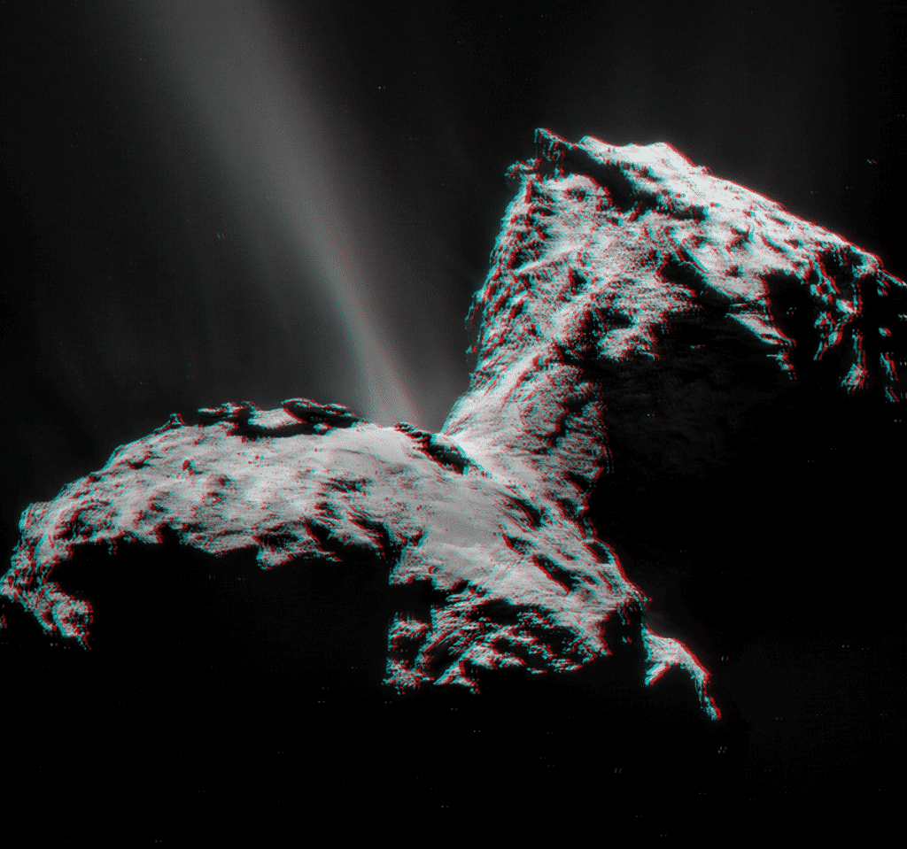Missing Lander inside a Comet