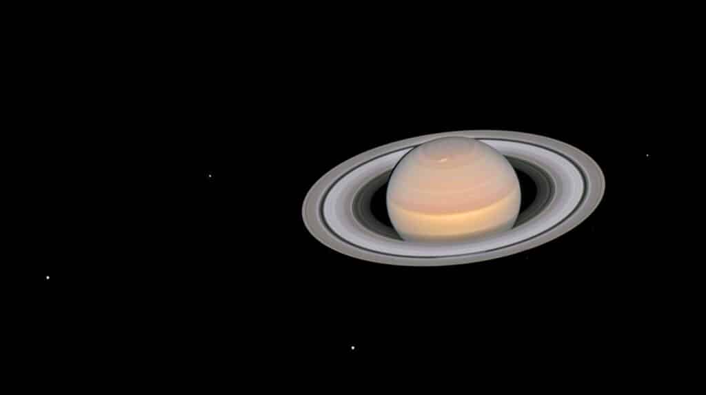Saturn Through a Telescope